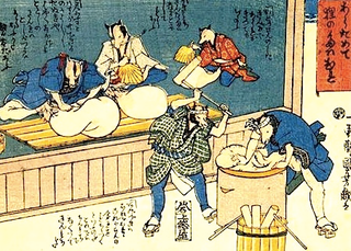 Illustration for article titled The Raccoon Scrotum Monster, and Other Awful Creatures from 1800s Japanese Artwork (NSFW)
